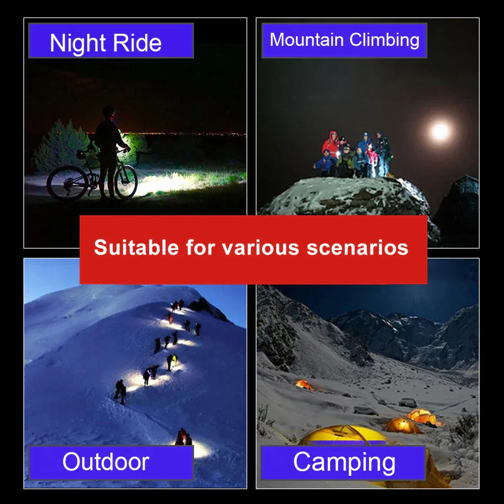 BowLift | USB Rechargeable Bike Light Set - 1500 Lumen LED Headlight and Taillight with 6 Modes for Safe Night Cycling