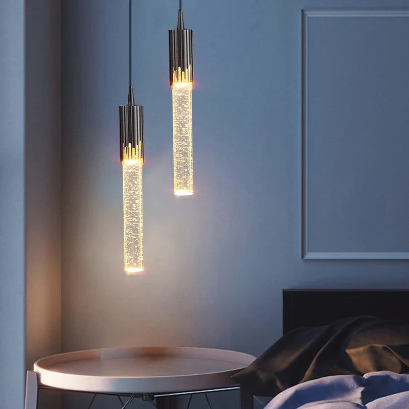 BowLift | Chandelier with crystal pendants