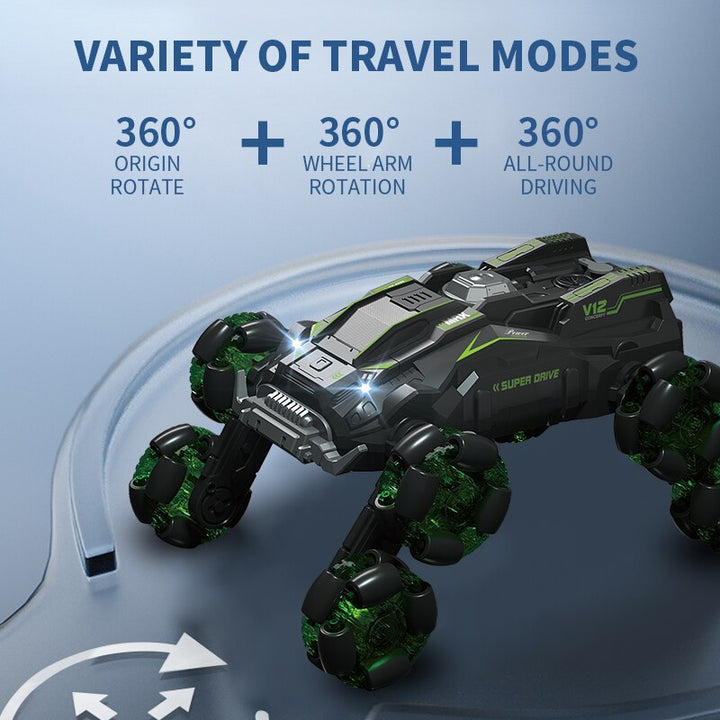 BowLift | Turbo Twister 8-Wheel Rotating Remote Control Car
