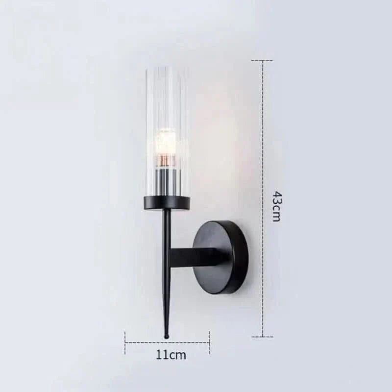 BowLift | Stainless Steel Wall Lamp with Glass Shade