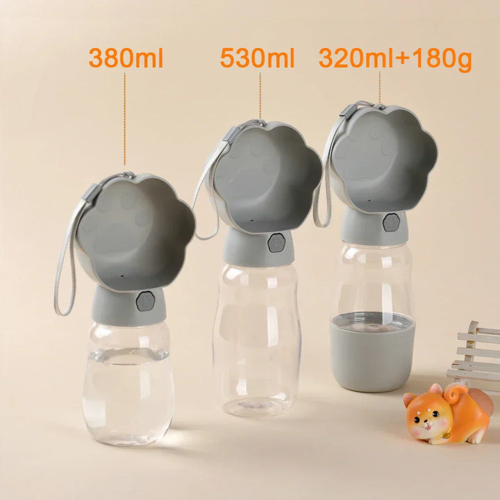 BowLift | PetGo DuoBottle | 2-in-1 Dog Bottle & Food Storage | Leakproof & Portable | For On the Go, Hiking & Traveling