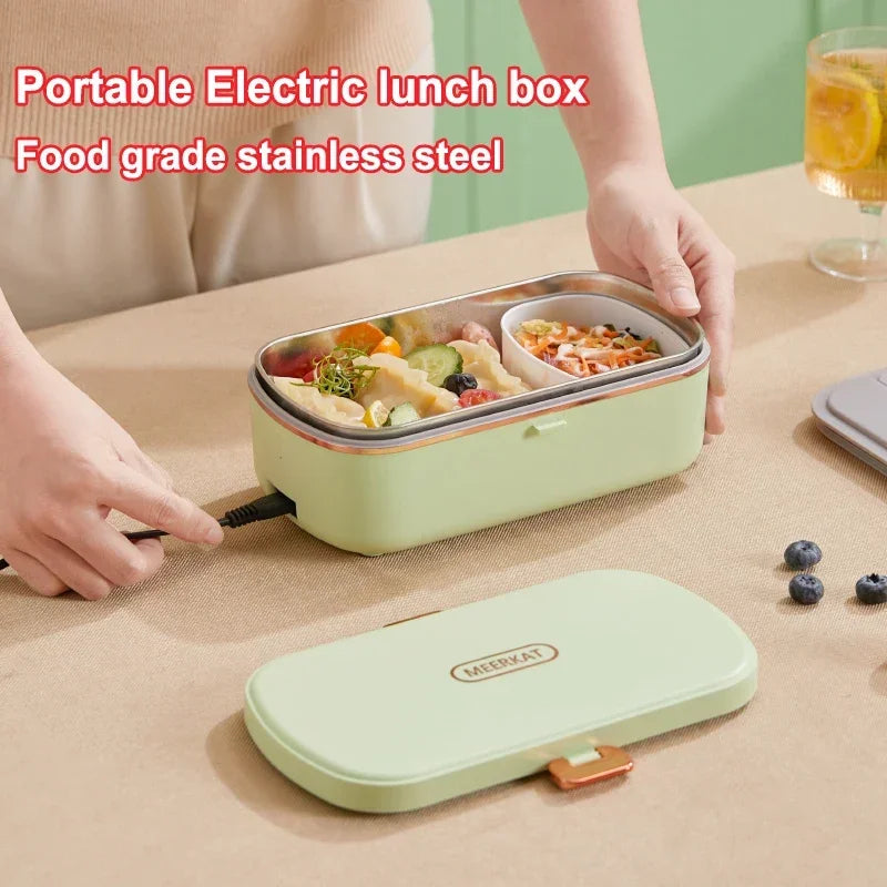 BowLift | 900ml Portable Electric Lunch Box Food Warmer with Steaming Function – HeatMate
