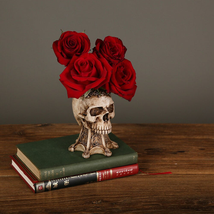 BowLift | Resin Skull Flower Pot