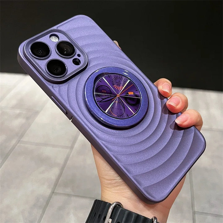 BowLift | Clock Water Ripple Magsafe Bracket Phone Case