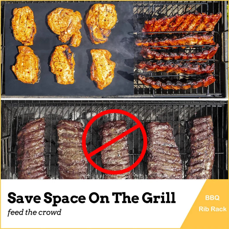 BowLift | GrillMaster Steak Rack | Heat Resistant | Sturdy Iron