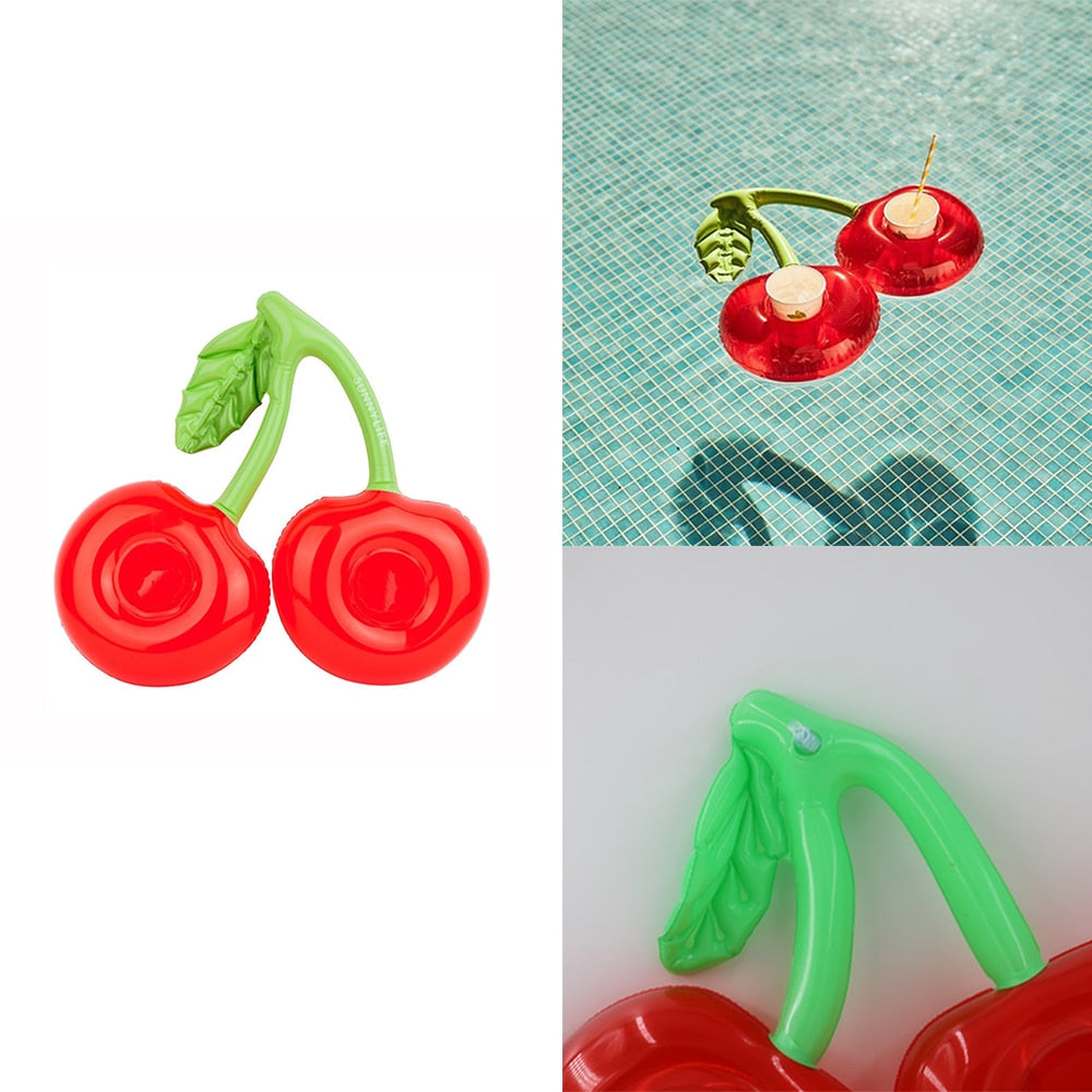 BowLift | Inflatable Cherry Floating Pool Cup Holder