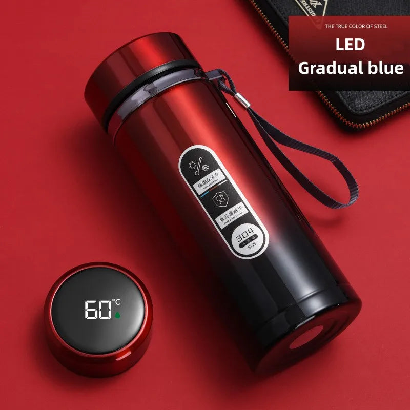 TempraBottle – Smart Thermos Bottle with LED Temperature Display (800ml–1L) | Bowlift