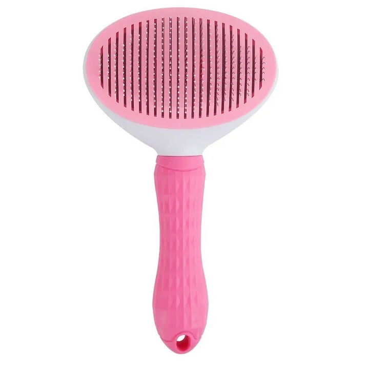 BowLift | FELLINO Pet Hair Brush | For Dogs & Cats | Gentle Coat Care & Hair Removal – With Stainless Steel Brushes & Massage Function