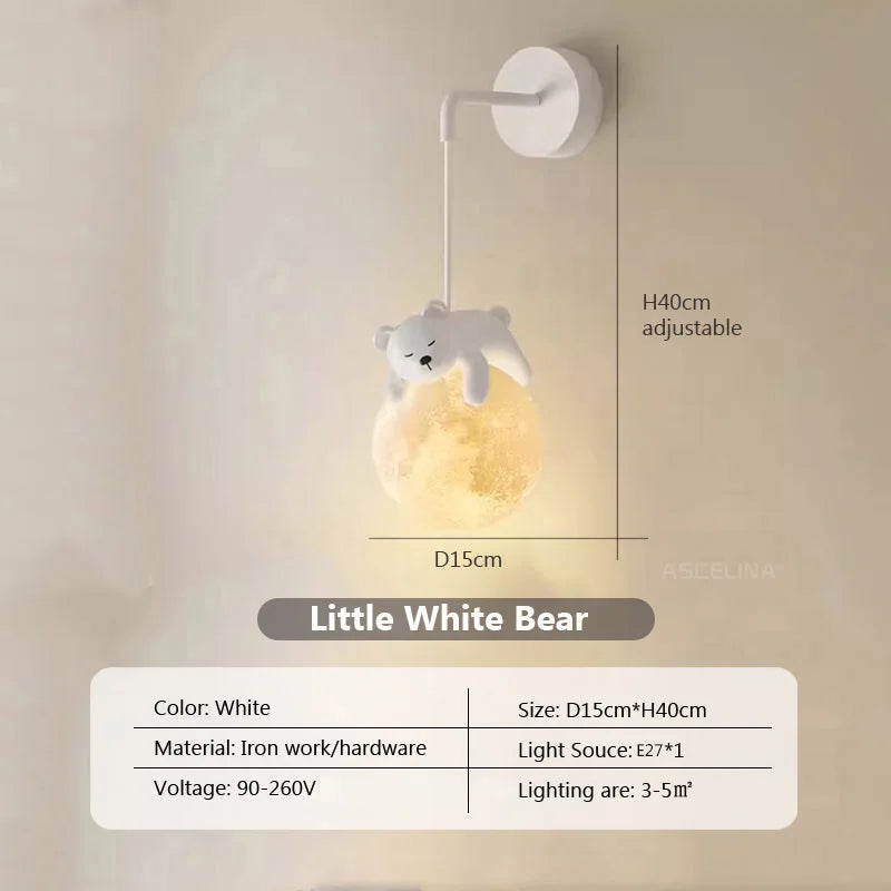 MoonGlow Light - Stylish LED Wall Lamp for Rooms Bowlift