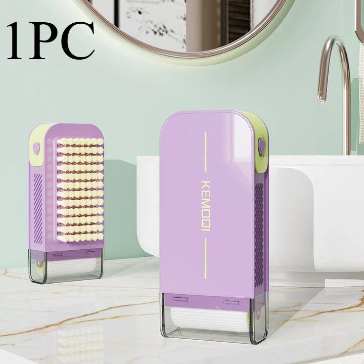 Dual-Action Cleaning Brush Roller Soap Holder | Bowlift