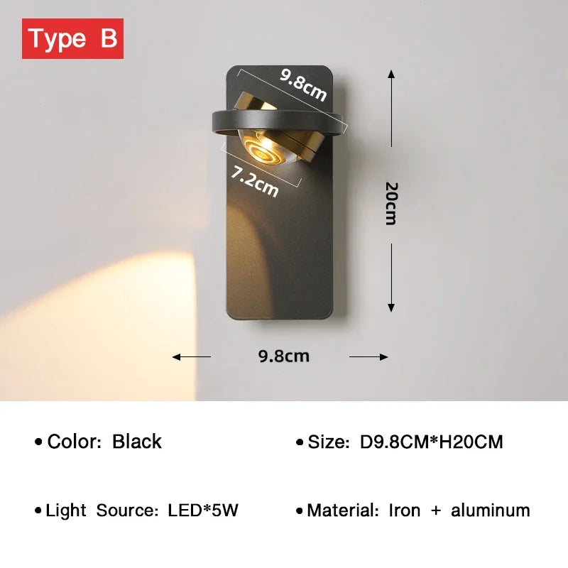 BrightTurn – Adjustable LED Wall Lamp for Any Space Bowlift