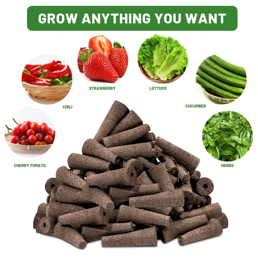 BowLift | WurzelWunder Planting Sponges 50 Pieces | Replacement Growth Sponges for Hydroponics & Soil | For Herbs, Vegetables & Flowers