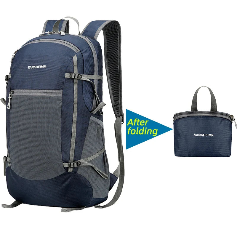 BowLift | Folding Backpack "Alpivio" | Ultralight & Compact | 18L Volume | 42x28x15 cm