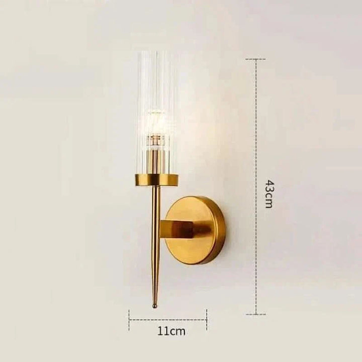 BowLift | Stainless Steel Wall Lamp with Glass Shade