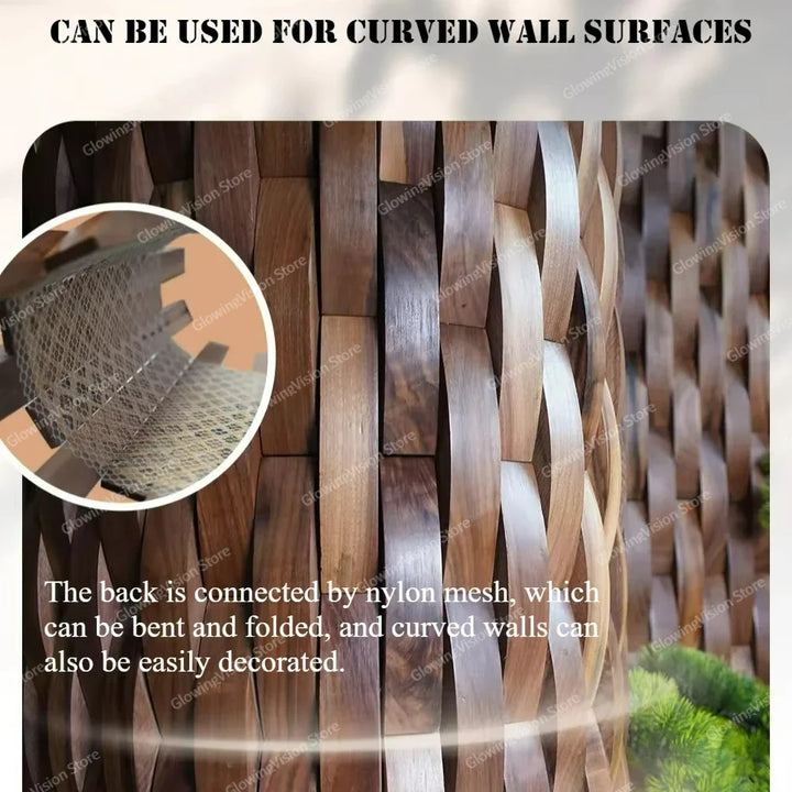 BowLift | 3D Mosaic Wall Panel Solid Wood Acoustic Decor