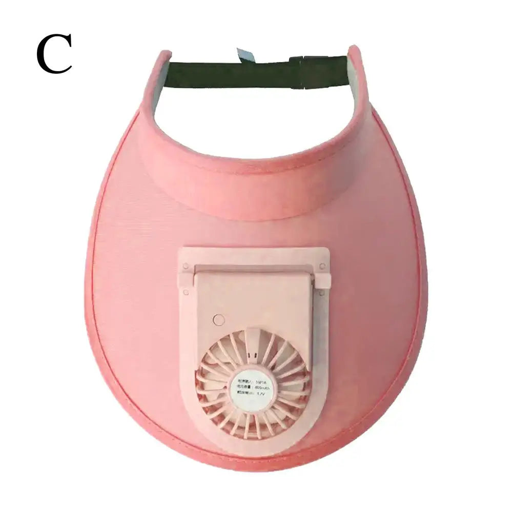 BowLift | Breathable Summer Sun Visor Cooling Fan Hat