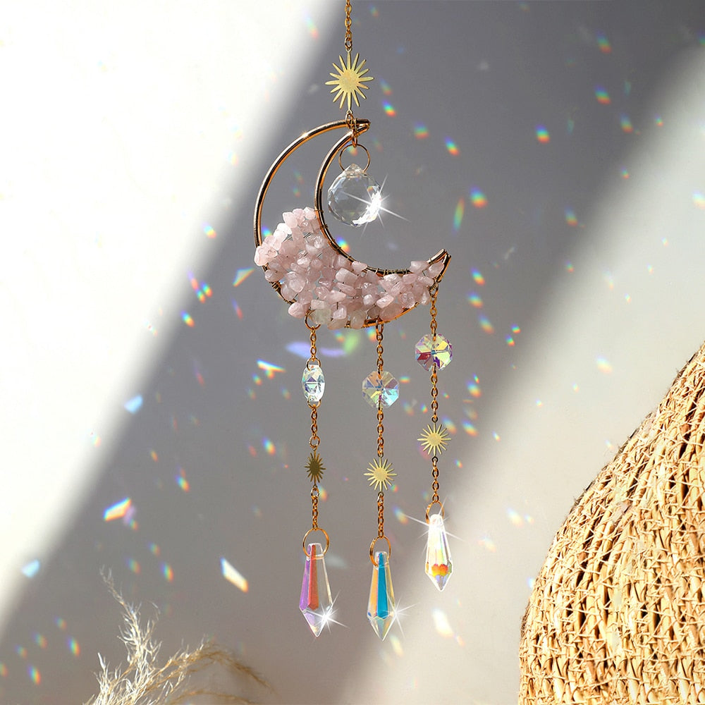 BowLift | Crystal Sun Catcher Moon Decor