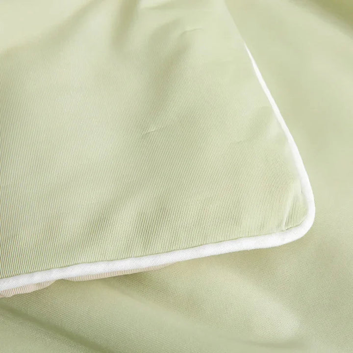 Air Condition Summer Comforter — Pure Color Ice Silk Cooling Blanket, Lightweight & Smooth Twin/King Size Quilt | Bowlift