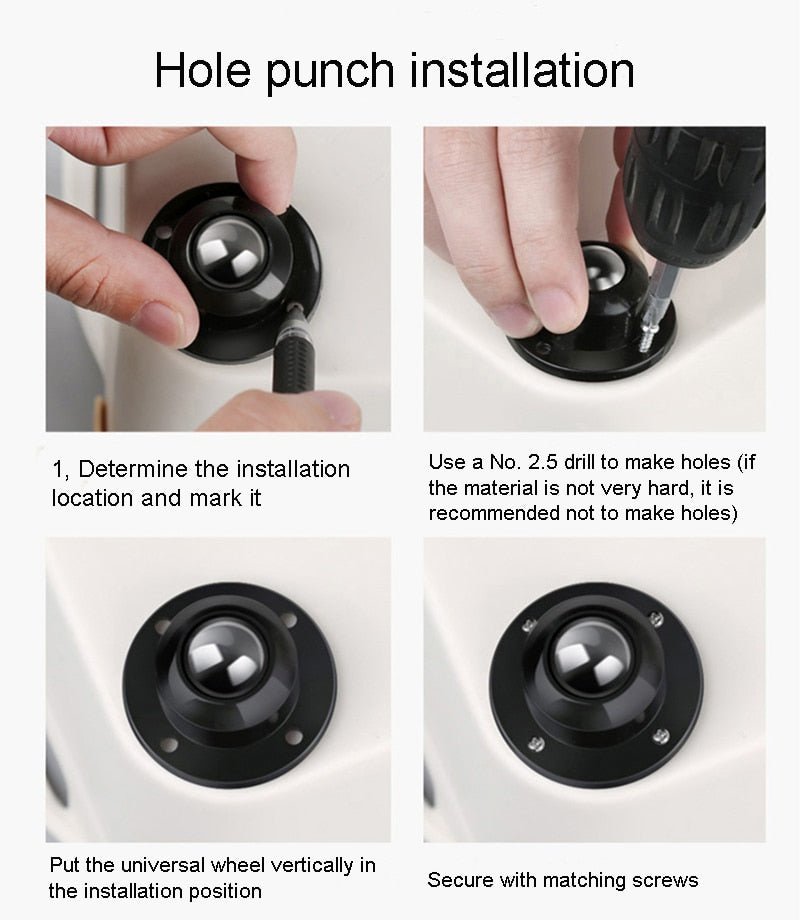 BowLift | Home Helper Self-Adhesive Mini Furniture Wheels