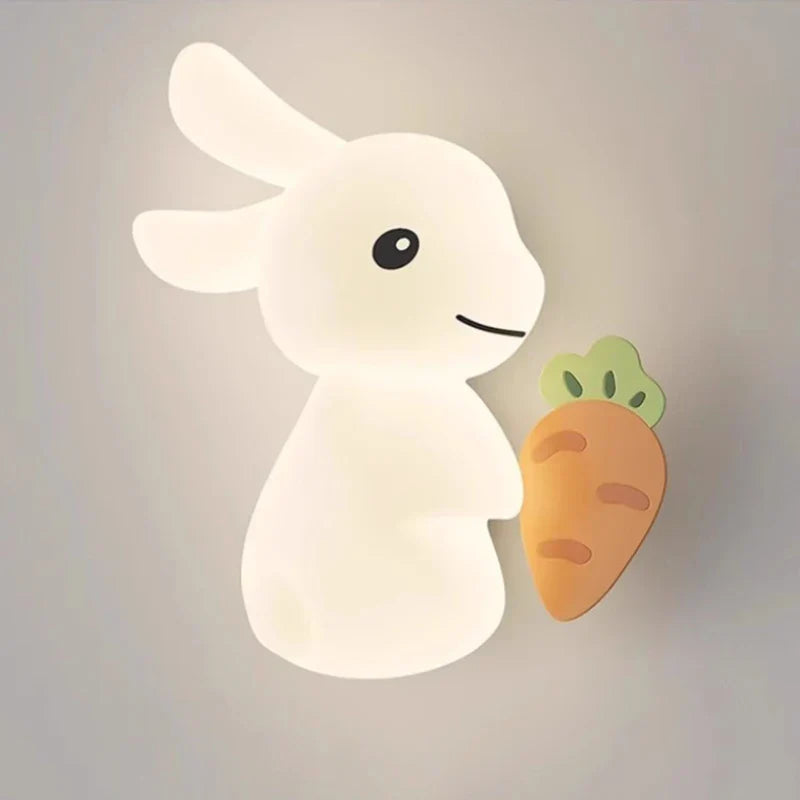 RabbitGlow Lamp - Playful LED Children's Wall Lamp Bowlift