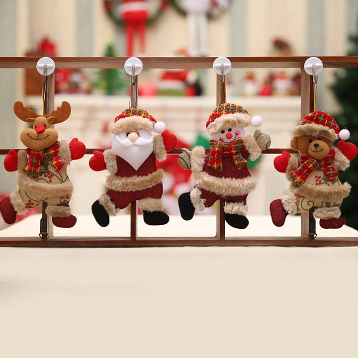 Christmas Tree Ornament Set – Christmas Decoration with Santa Claus, Reindeer, and Snowman | Bowlift