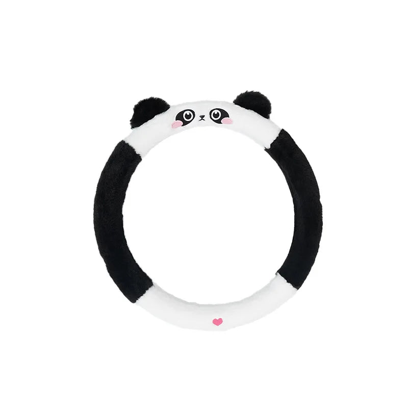 BowLift | Soft Winter Animal Plush Steering Wheel Cover