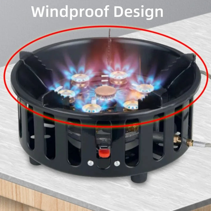 BowLift | FlammaTrek | Compact Outdoor Gas Cooker | Durable Stainless Steel Construction | Foldable
