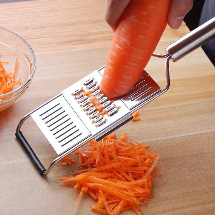 BowLift | Kitchen Cut Stainless Steel Vegetable Grater & Chopper | 3-in-1 Kitchen Grater | Non-Slip & Dishwasher Safe