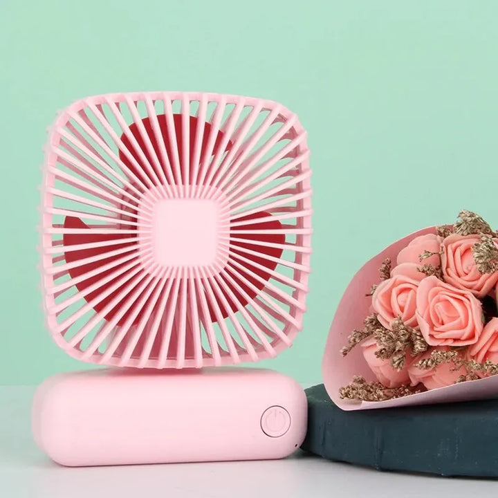 Mini Handheld USB Fan: Portable Three-Speed Cooling for Car, Home, Office, and Outdoor Use - Quiet and Simple Design | Bowlift