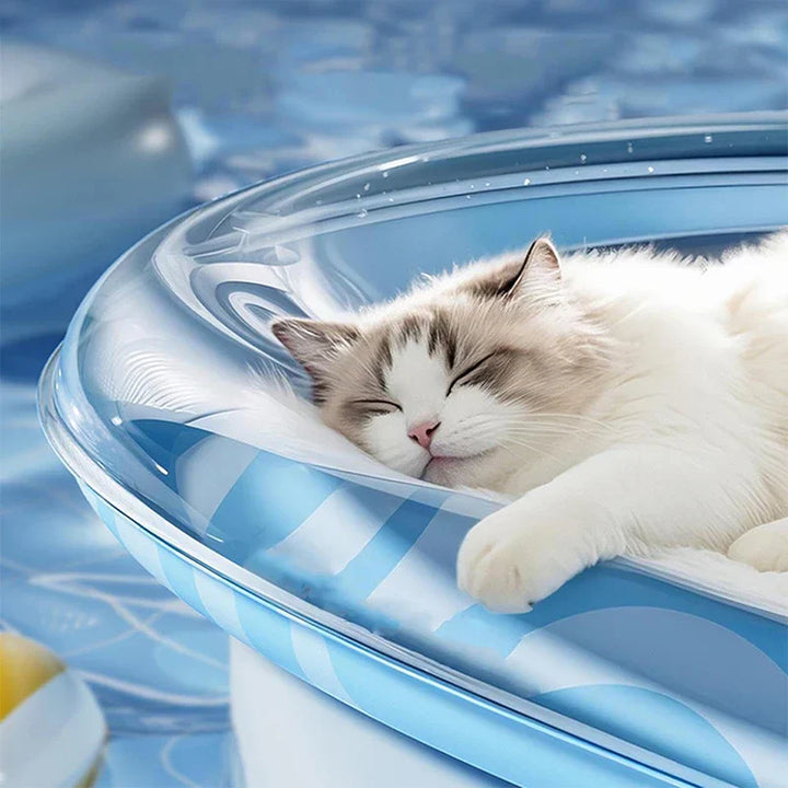 BowLift | Kühlmatte FrostoPaws AquaPad | Inflatable Water Mat for Dogs & Cats | Scratch Resistant & with Air Pump | Available in 3 Sizes