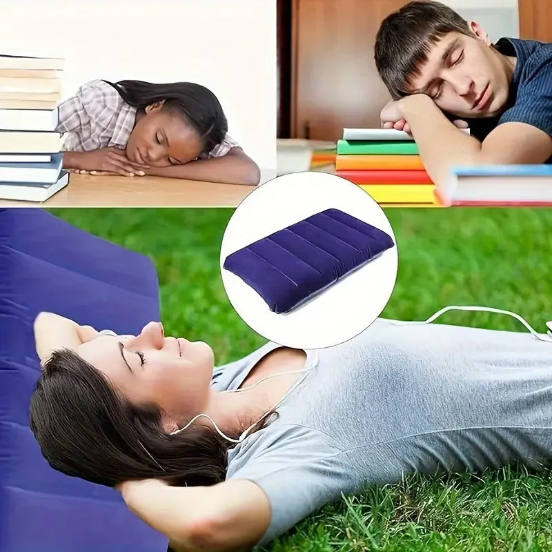 BowLift | Napvoy Inflatable Travel Pillow | Foldable & Lightweight | 47×30 cm Comfort | For Camping & Air Travel