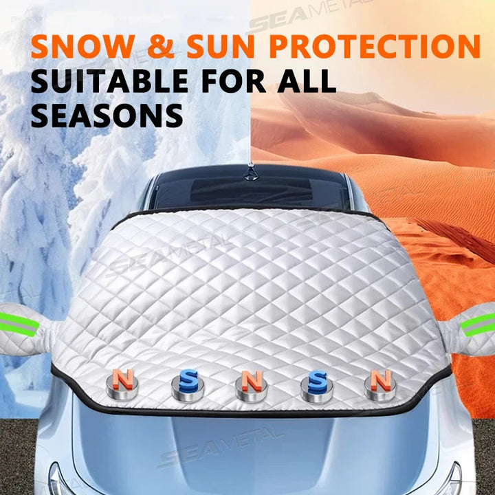 BowLift | FrostGuard Pro | 5-Layer Windshield Cover | Magnetic & Windproof | Complete Ice Protection