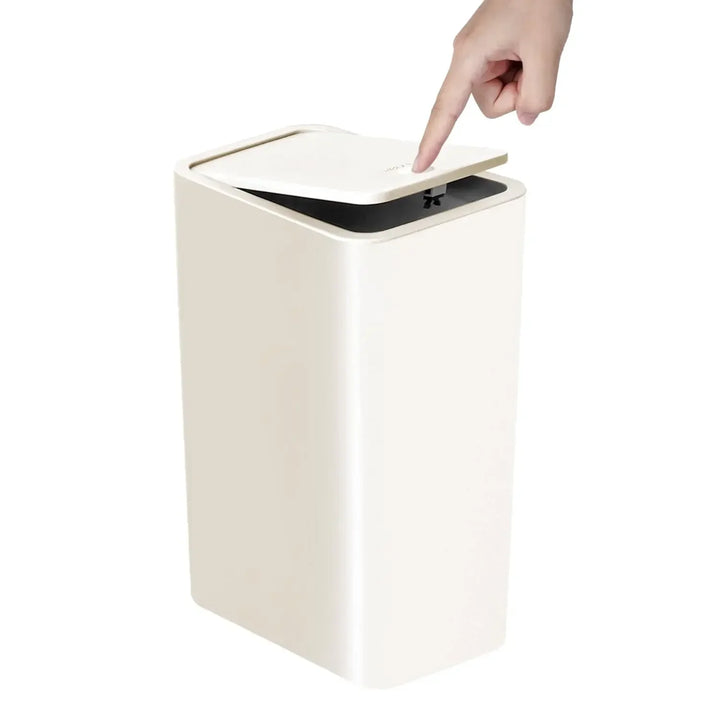 EcoPress 10L Trash Can for Bathroom Bowlift