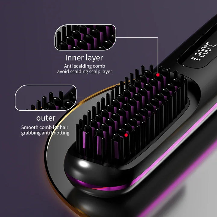 BowLift | Glissara | Cordless Hair Straightener | USB Charging Function & LCD Display | Ceramic & Ion Technology
