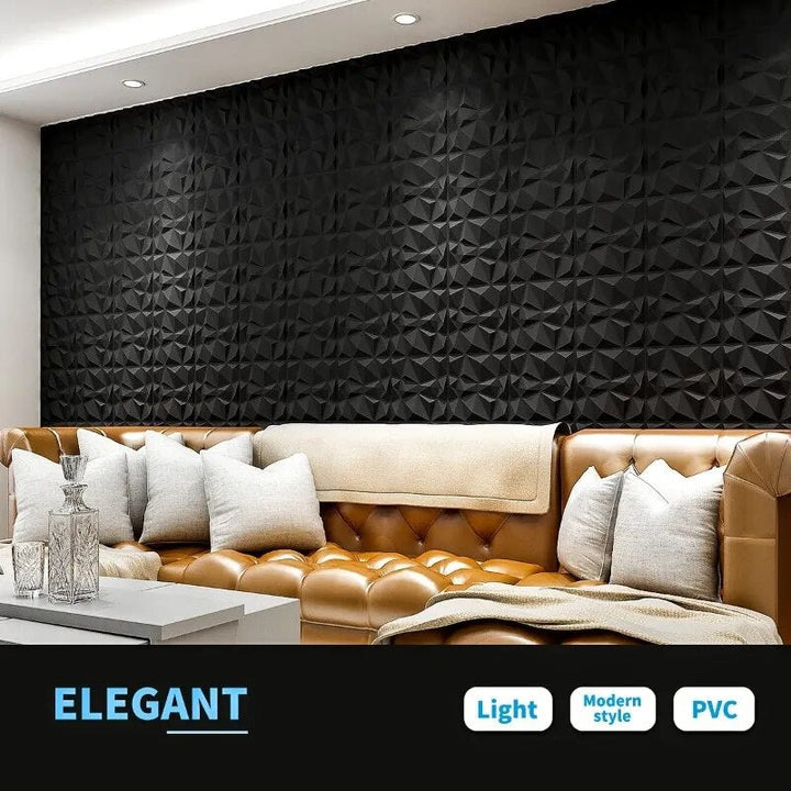 BowLift | 3D Diamond Design Decorative Matt Wall Panel Stickers