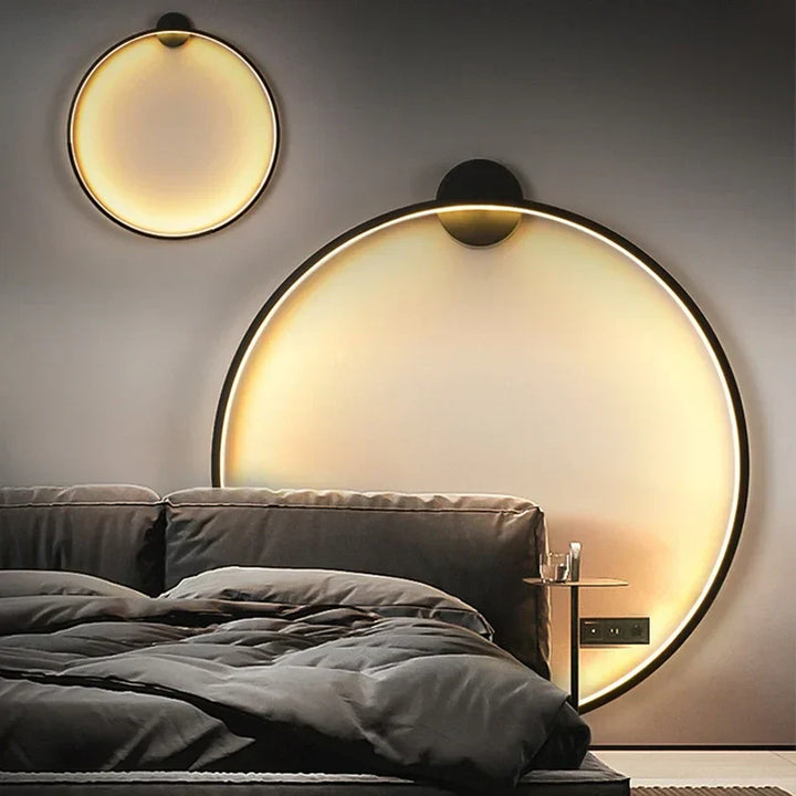 BowLift | Minimalist LED Circle Background Wall Lamp