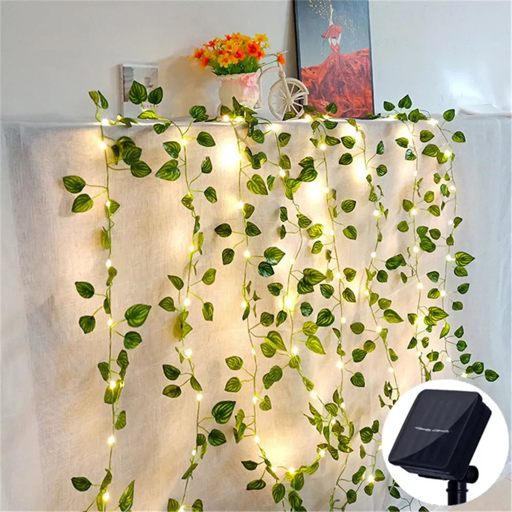 BowLift | Solar fairy lights SoliBlossom | Sunflower decor with leaves | Warm white | 8 modes | For garden, fence & wedding