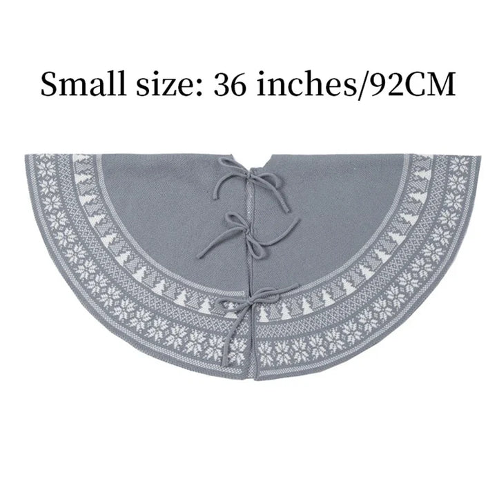 Plush tree Christmas tree skirt