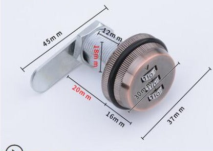 BowLift | 3-Digit Mechanical Password Cabinet Lock