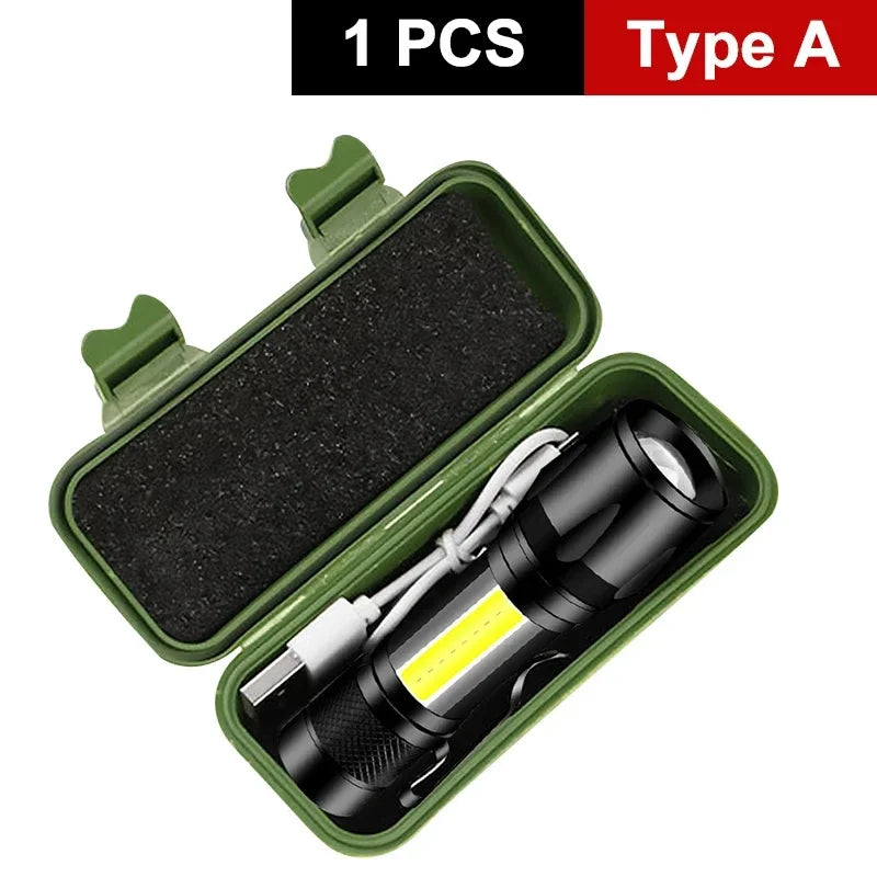 BowLift | Mini Tactical Camping Rechargeable Flashlight