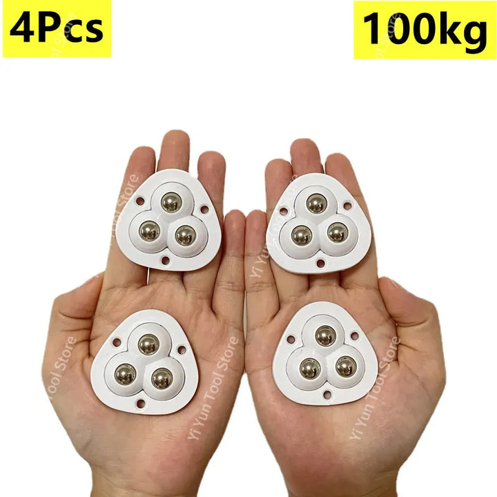 BowLift | Self-Adhesive Full Rotating Furniture Mover Wheel Rollers