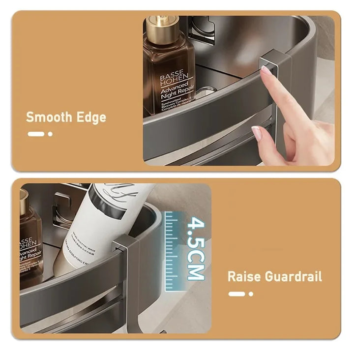 AquaGrip – Luxury Suction Cup Bath Shelf without Drilling Bowlift