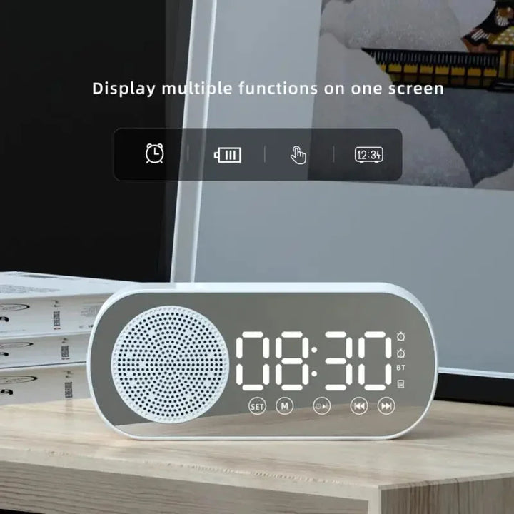 BowLift | Digital Alarm Clock with Bluetooth Speaker & FM Radio