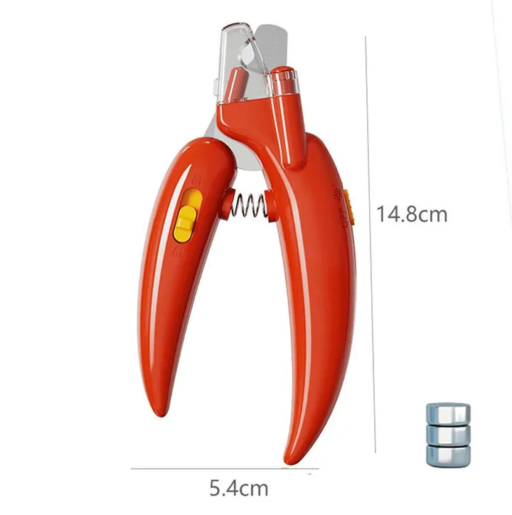 BowLift | LumiPaw Pro | Professional Nail Clipper with LED Light | Safe Cut for Dogs, Cats & Small Animals | Stainless Steel Blades & Non-Slip Handle