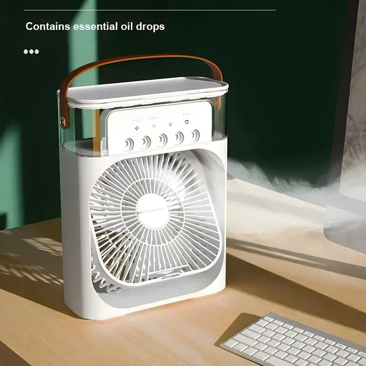 BreezeMaster 3-in-1 Air Conditioner Fan with LED Colors Bowlift