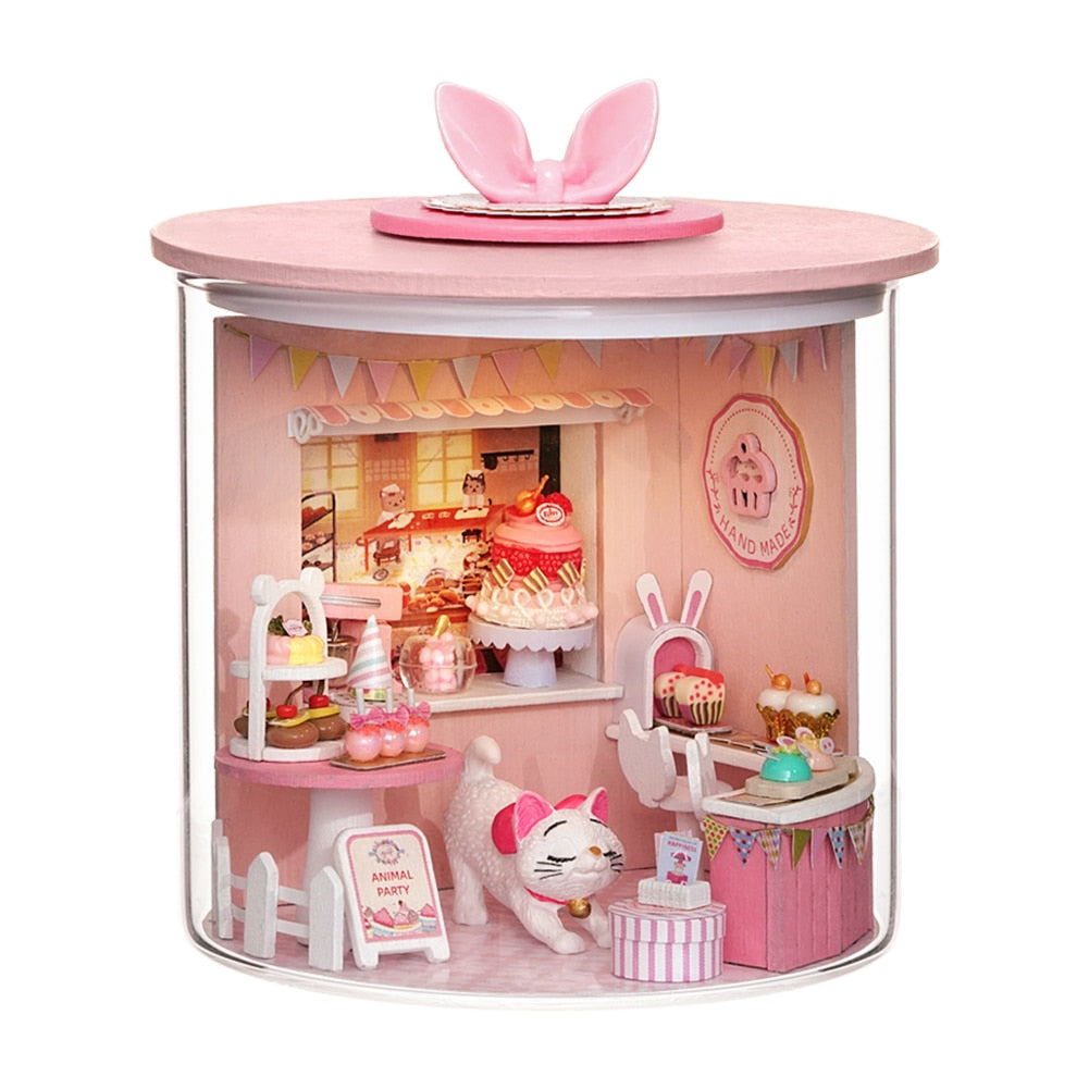 BowLift | Mini Mansion Wooden Furnished Doll House