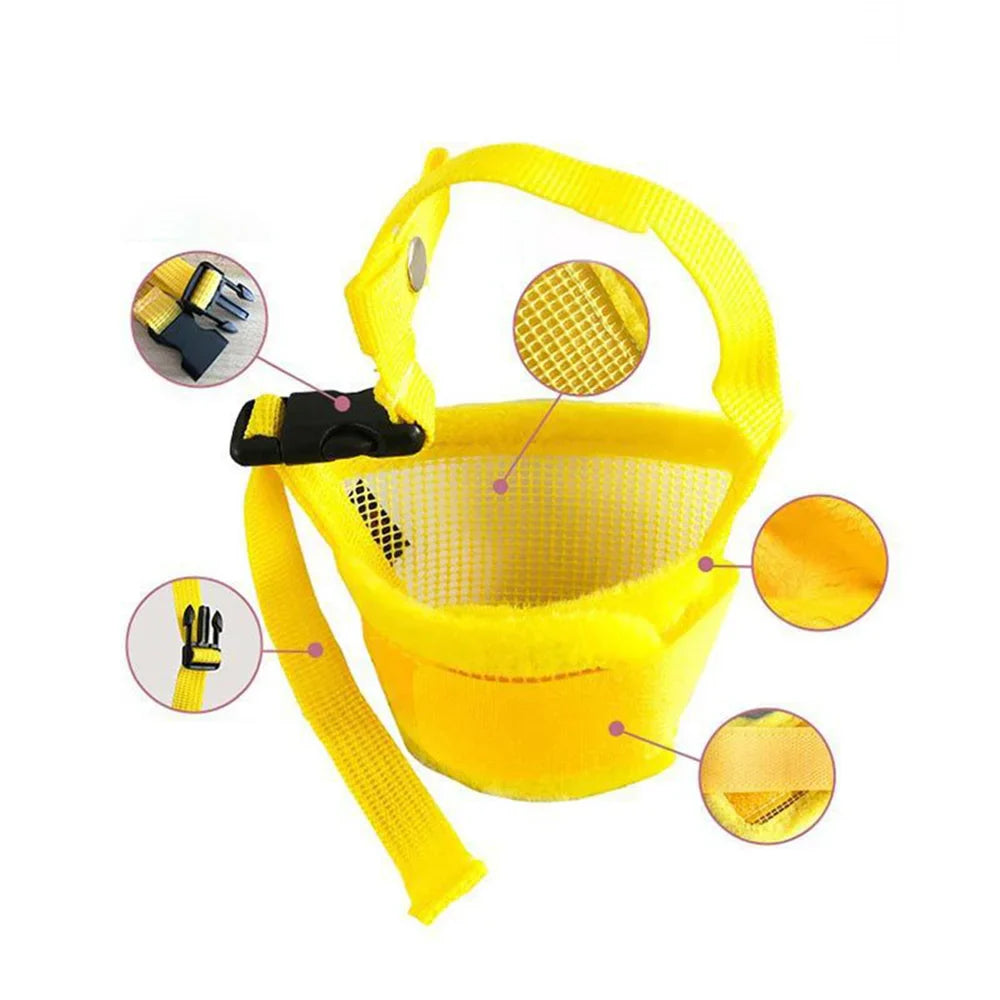 BowLift | BellStop+ | Breathable Dog Muzzle | Adjustable Nylon Muzzle | Anti-Bark & Anti-Bite Protection | S-XL Sizes