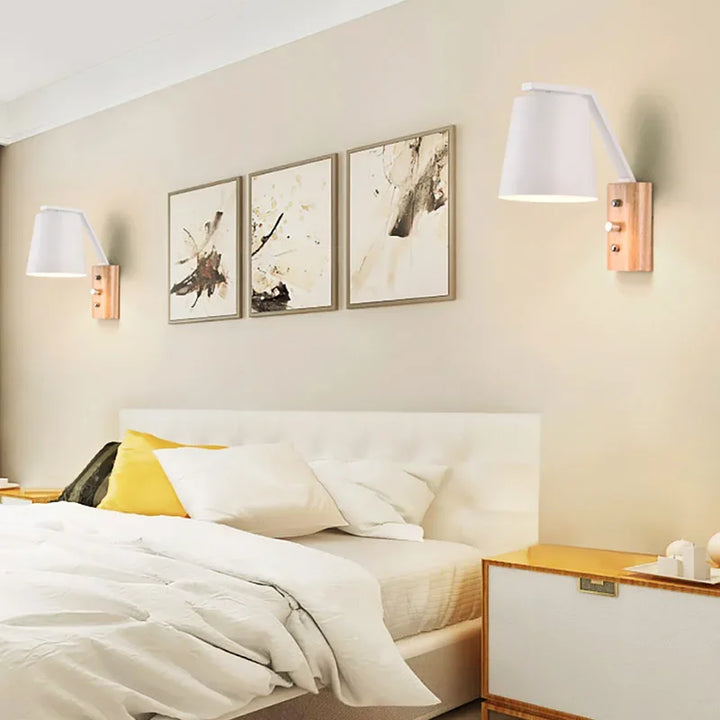 WoodGlow Light – LED Wall Lamp for Bedroom Bowlift