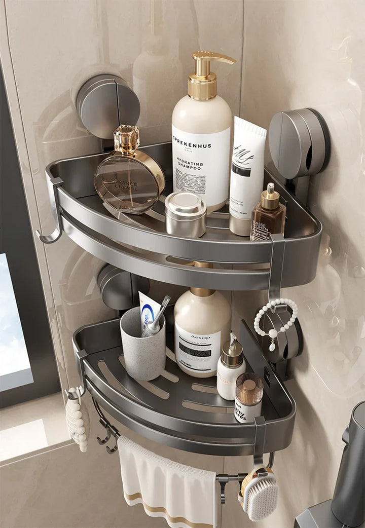 AquaGrip – Luxury Suction Cup Bath Shelf without Drilling Bowlift