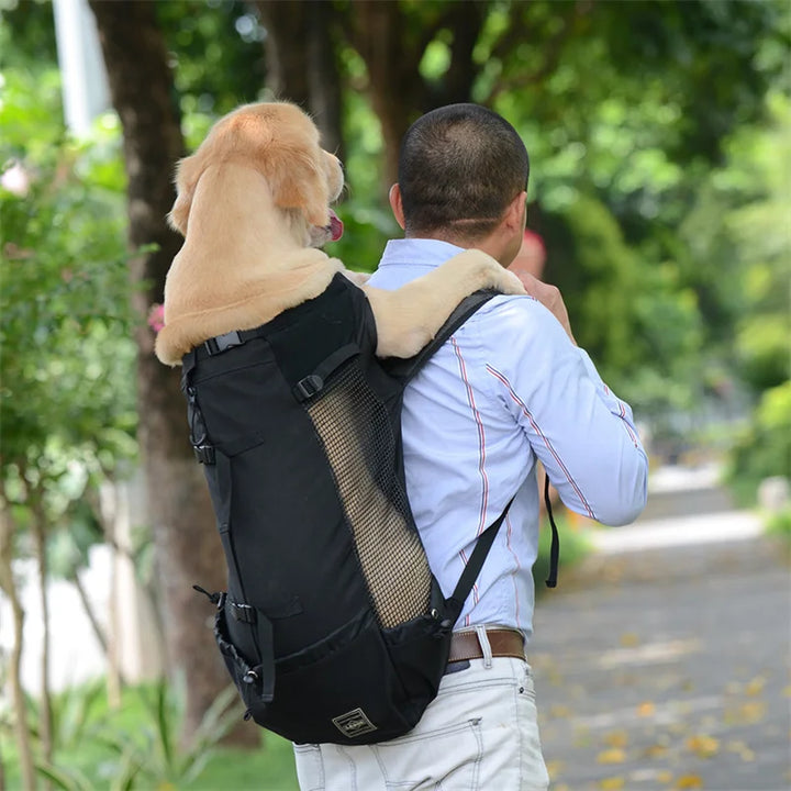 Dog backpack for outdoor & travel breathable Bowlift